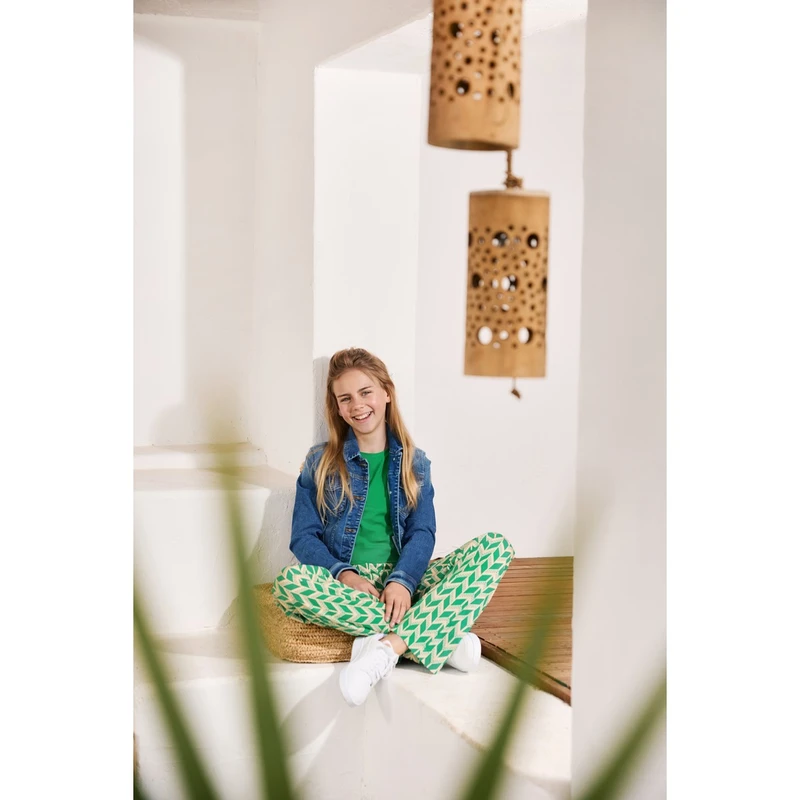 Meisjes Spijkerjack Eliza G Blenda LTB MID BLUE DENIM