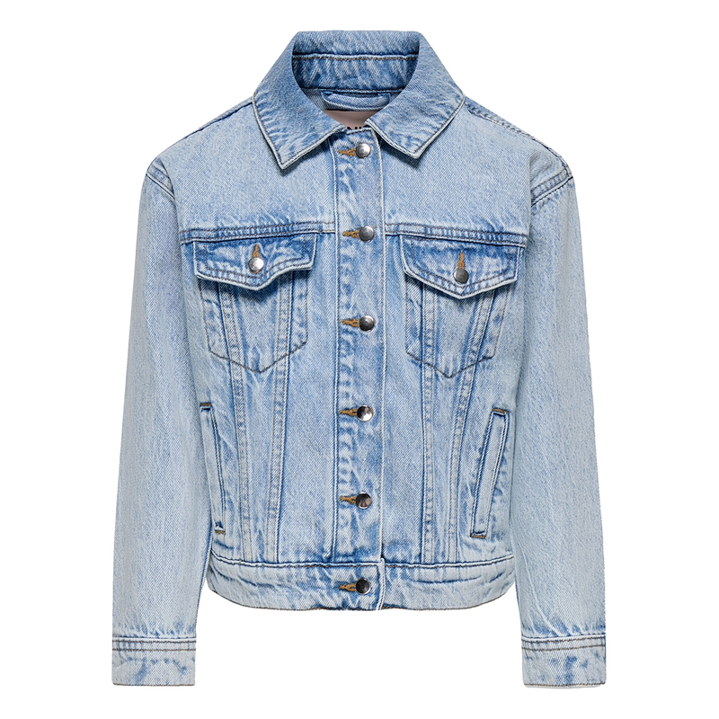 Meisjes Spijkerjas KOGBELIEVE Only BLEACHED BLUE DENIM