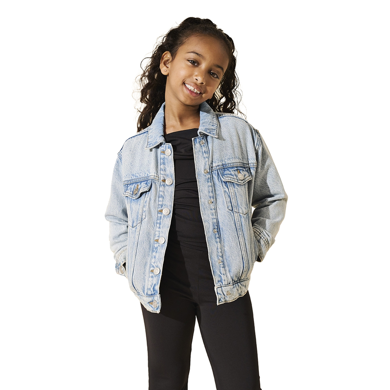 Meisjes Spijkerjas KOGBELIEVE Only BLEACHED BLUE DENIM
