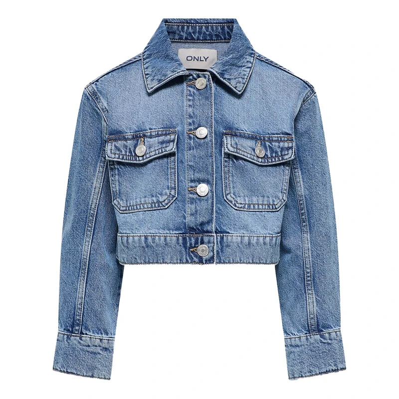 Meisjes Spijkerjas KOGLUMI Only MID BLUE DENIM