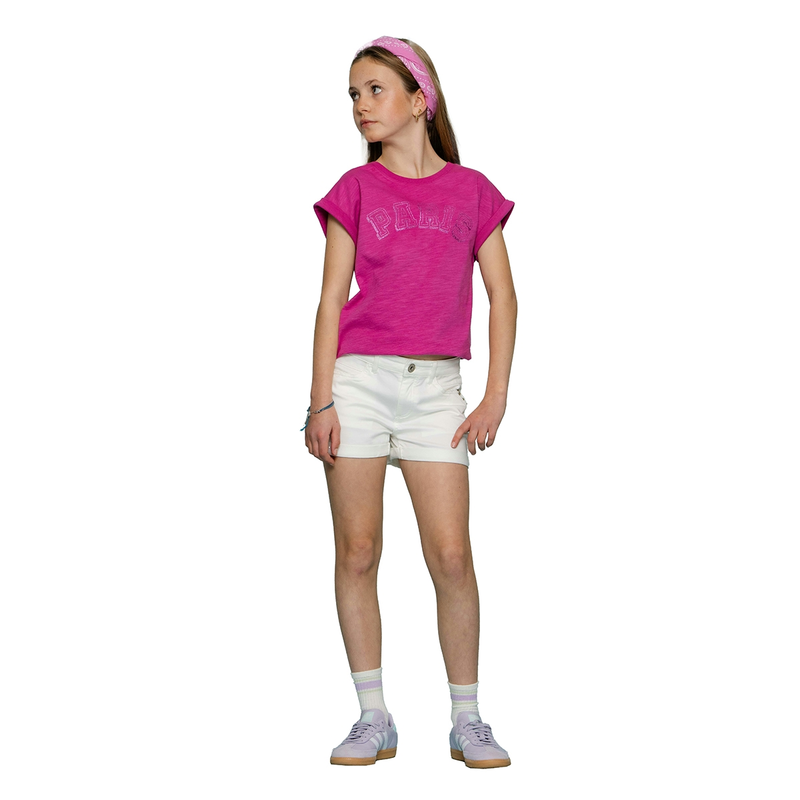 Meisjes T-shirt 52116K-41 Geisha CERISE