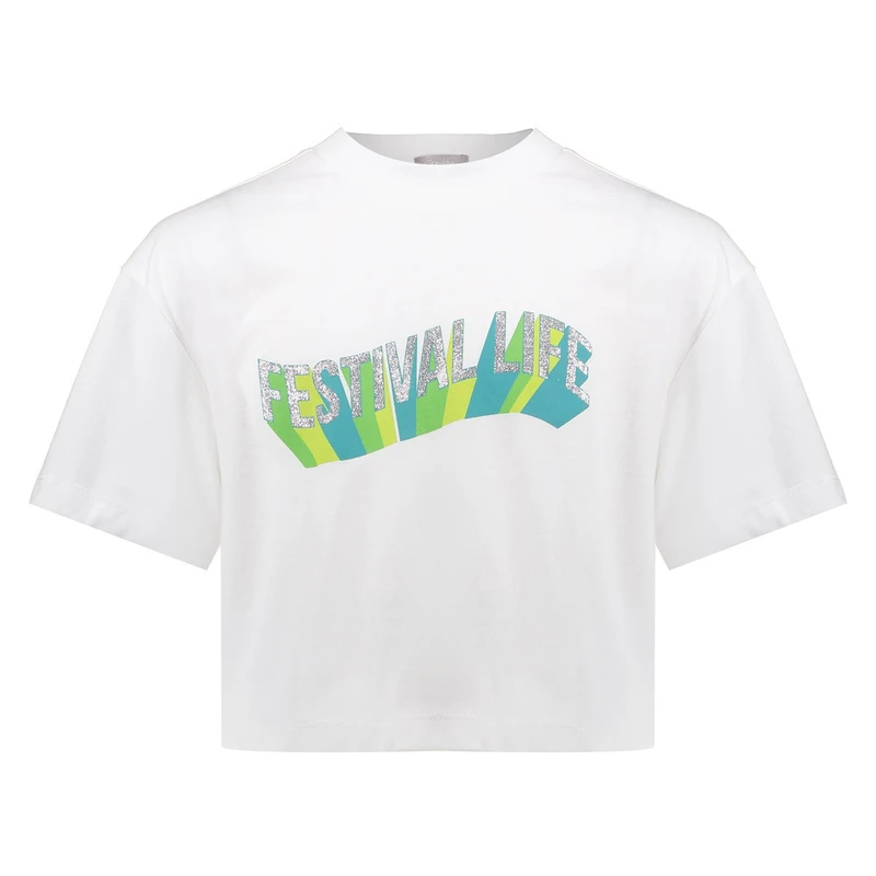Meisjes T-shirt 52149K-24 Geisha OFF-WHITE