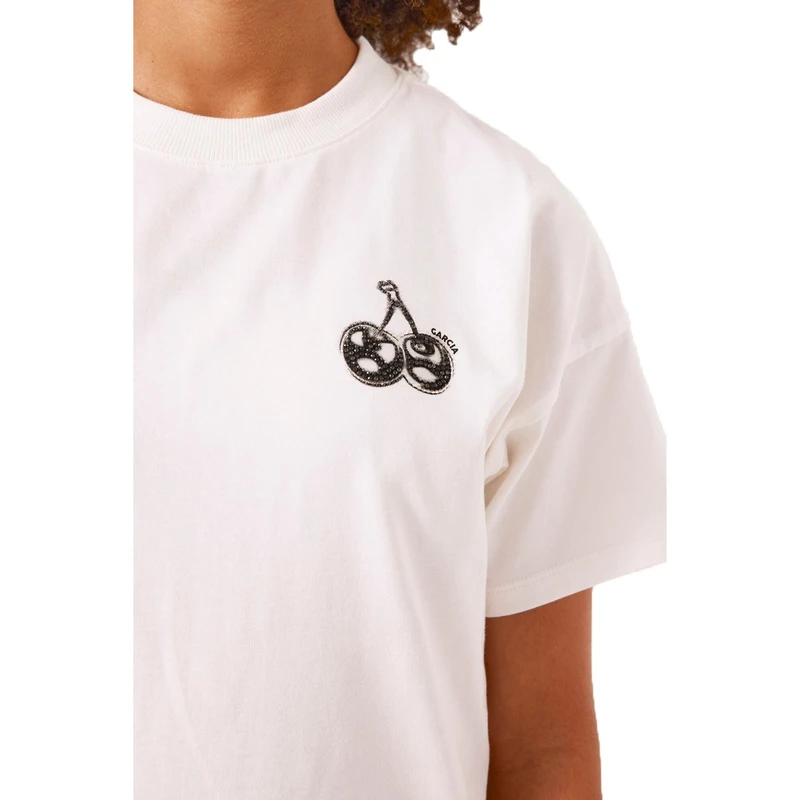 Meisjes T-shirt B52403 Garcia OFF-WHITE