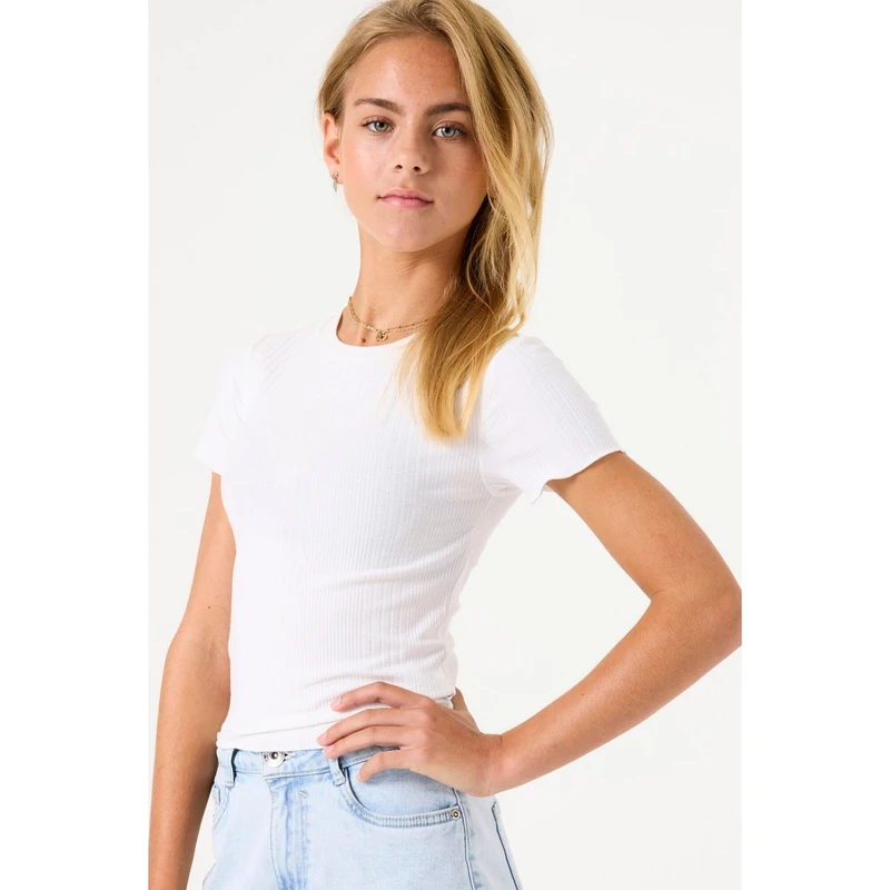Meisjes T-shirt C52602 Garcia OFF-WHITE