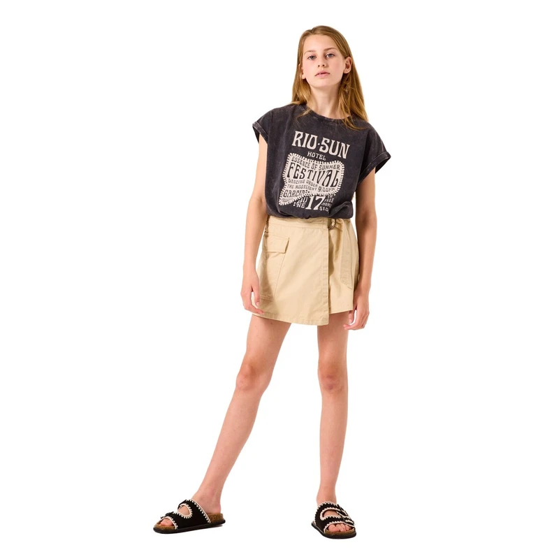 Meisjes T-shirt C52604 Garcia DONKER GRIJS