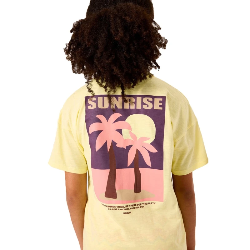 Meisjes T-shirt C52606 Garcia GEEL