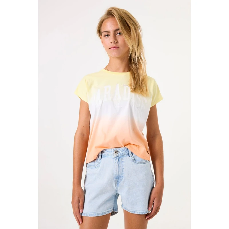 Meisjes T-shirt C52613 Garcia GEEL