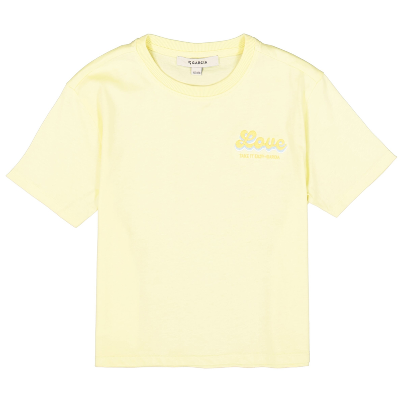 Meisjes T-shirt D52402 Garcia GEEL