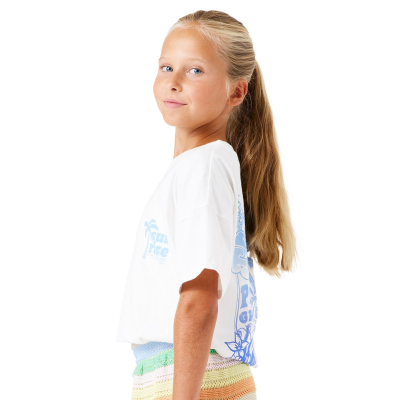 Meisjes T-shirt D52404 Garcia OFF-WHITE