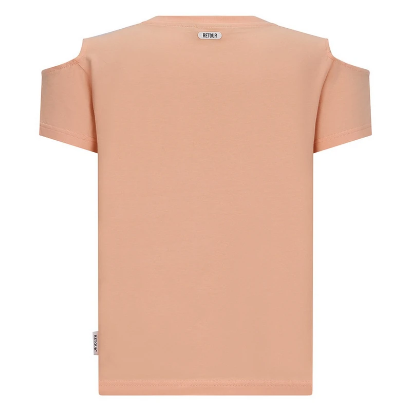 Meisjes T-shirt Flore Retour ROOD