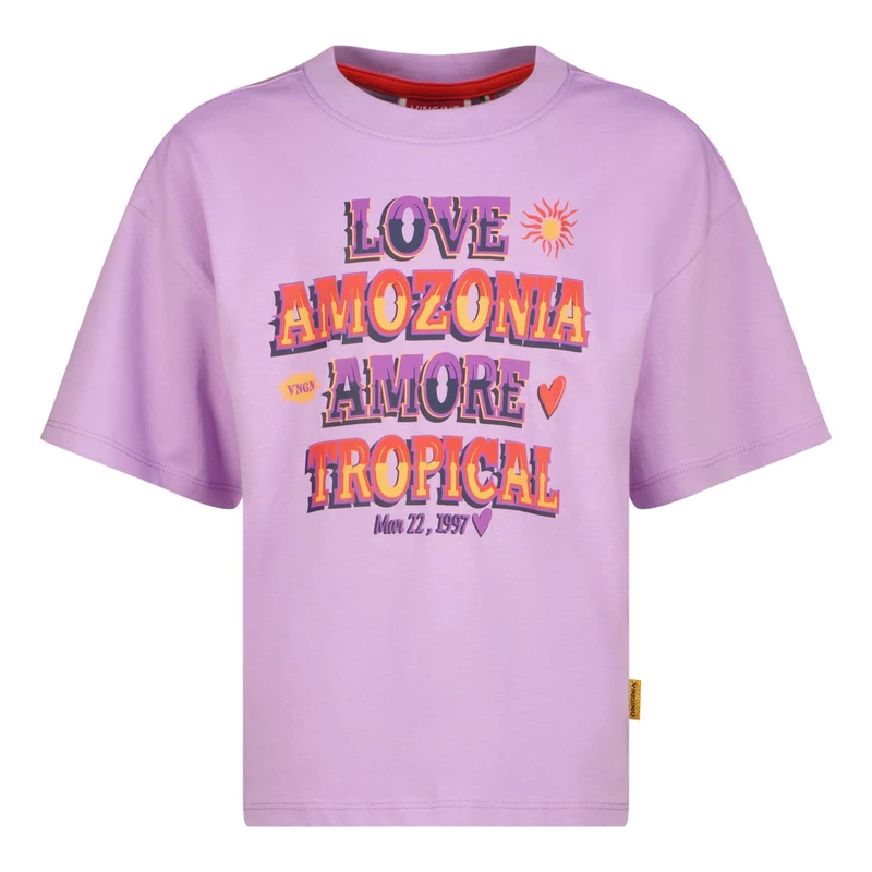 Meisjes T-shirt Hanika KGN30008 Vingino LILA