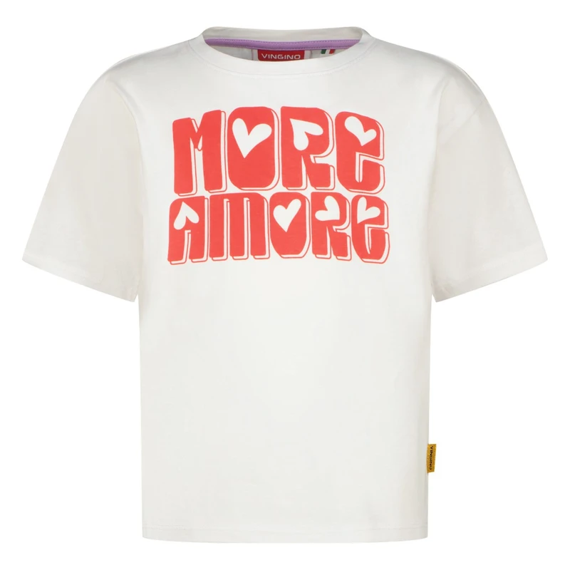 Meisjes T-shirt HanouKGN30002 Vingino Wit