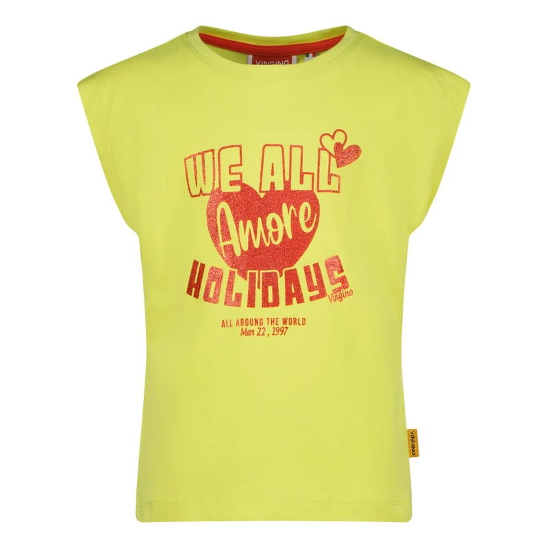 Meisjes T-shirt HarmaeKGN30013 Vingino LIME