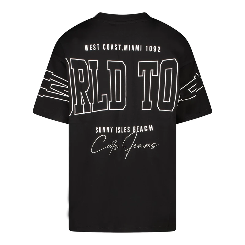 Meisjes T-shirt Imaya 2707501 Cars ZWART