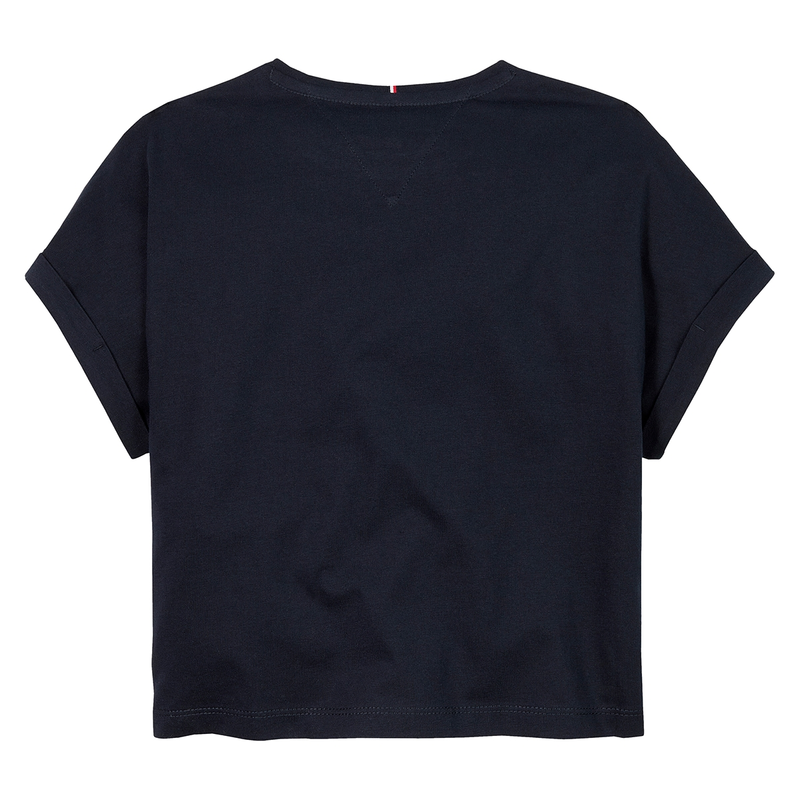 Meisjes T-shirt KG0KG08525C1G tee Tommy Hilfiger NAVY