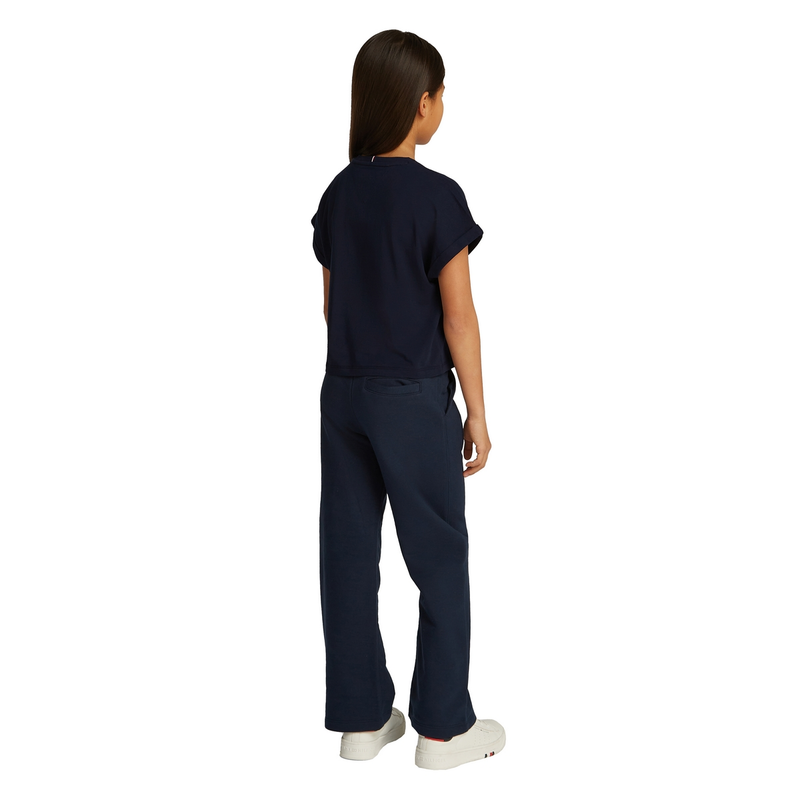 Meisjes T-shirt KG0KG08525C1G tee Tommy Hilfiger NAVY