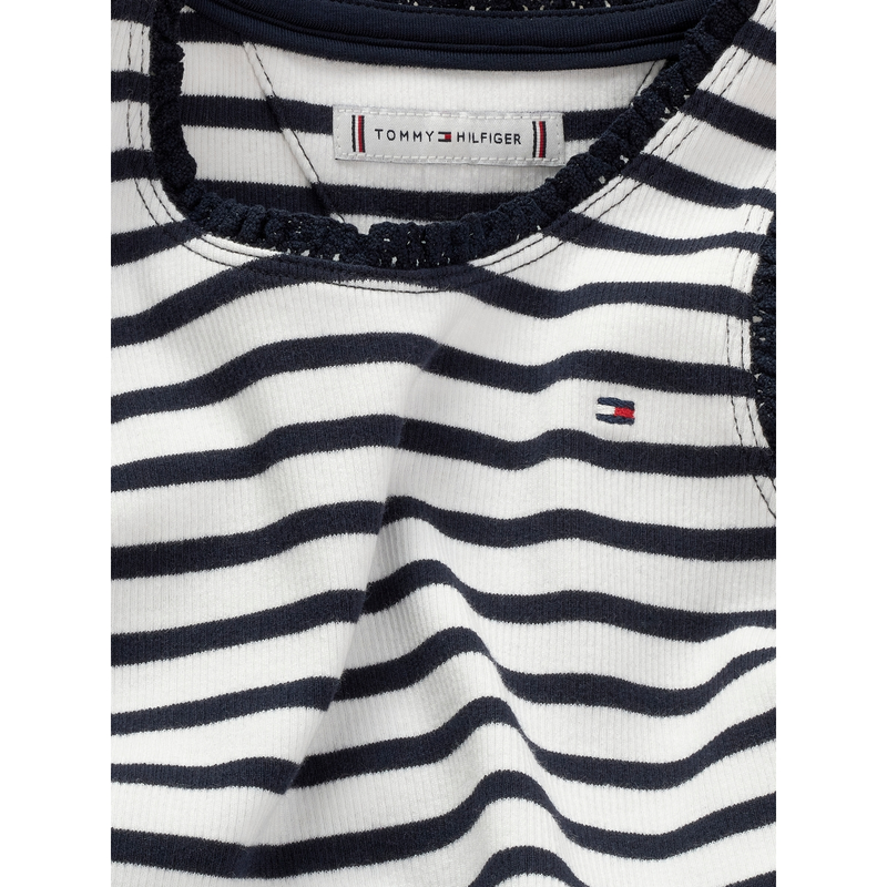 Meisjes T-shirt KG0KG08588C1G tank Tommy Hilfiger NAVY