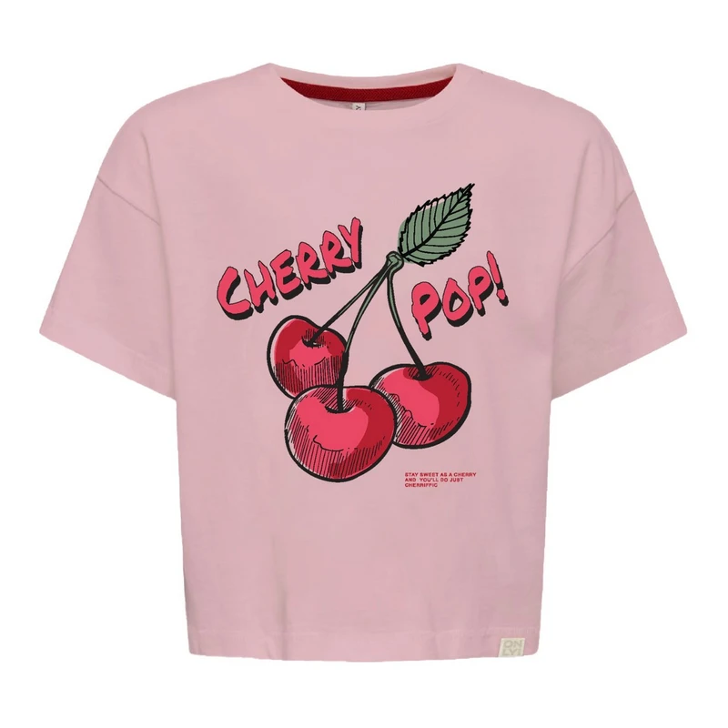 Meisjes T-shirt KOGCHARLOTTE Only ORANJE