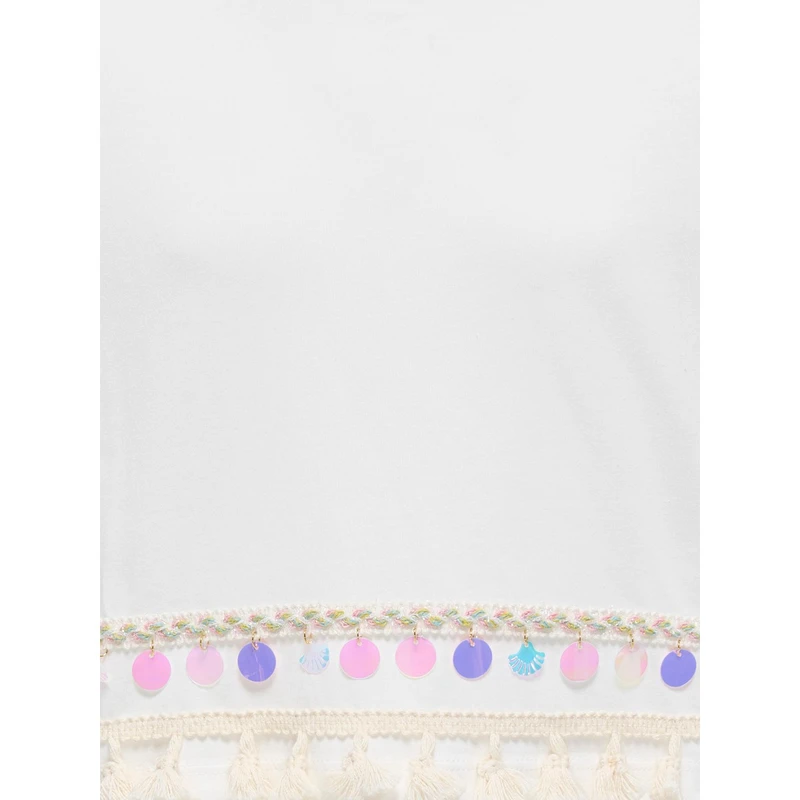 Meisjes T-shirt KOGFILIPPA Only Wit