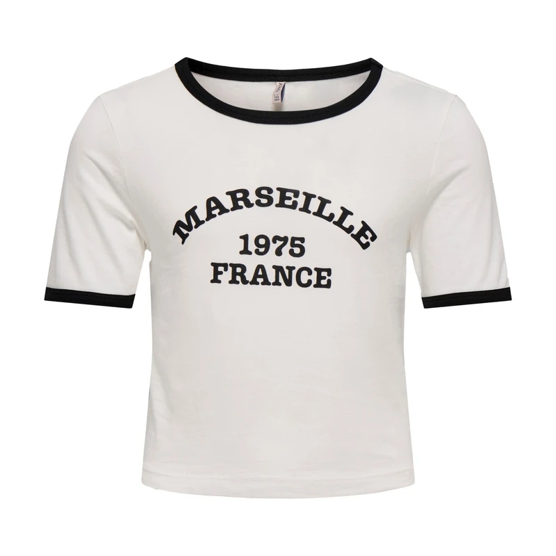 Meisjes T-shirt KOGNINA Only Wit