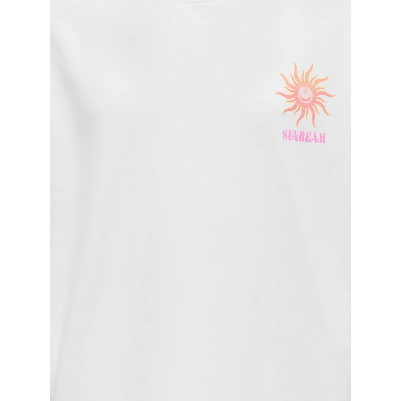 Meisjes T-shirt KOGRUTH Only ECRU