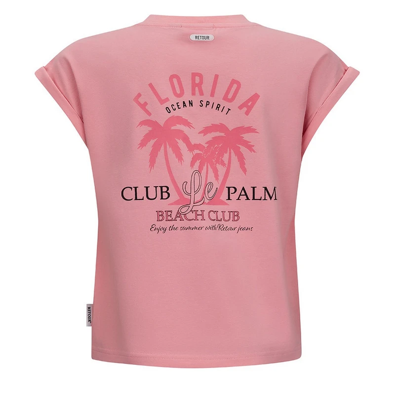 Meisjes T-shirt Natalia Retour ROZE