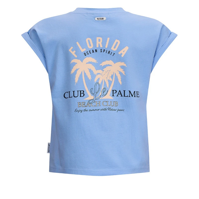 Meisjes T-shirt Natalia Retour LAVENDEL