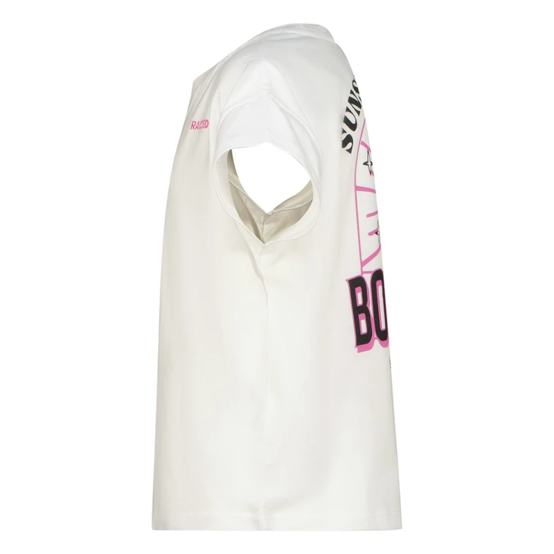 Meisjes T-shirt R125KGN30016 Kiara Raizzed Wit