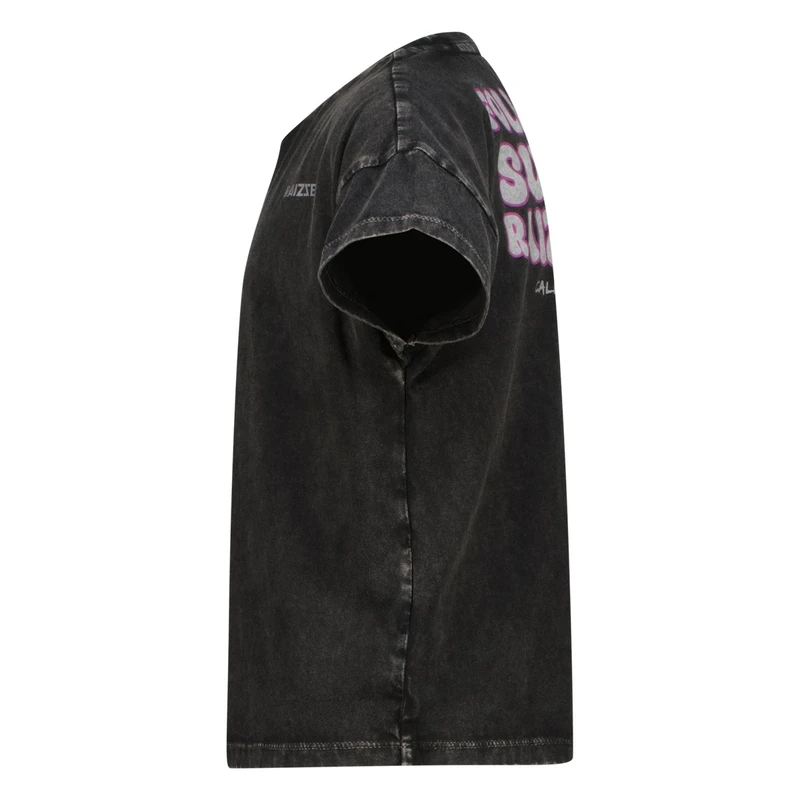 Meisjes T-shirt R125KGN30016 Kiara Raizzed ZWART