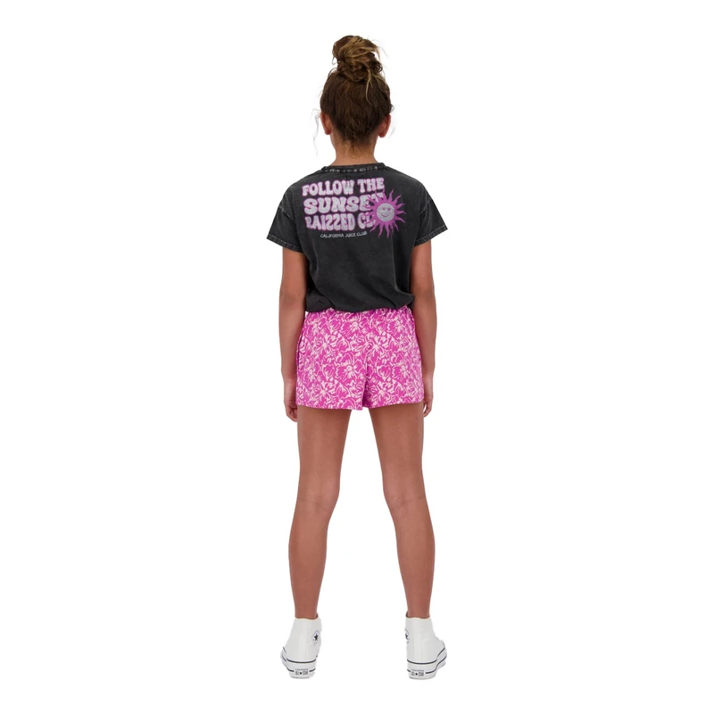 Meisjes T-shirt R125KGN30016 Kiara Raizzed ZWART