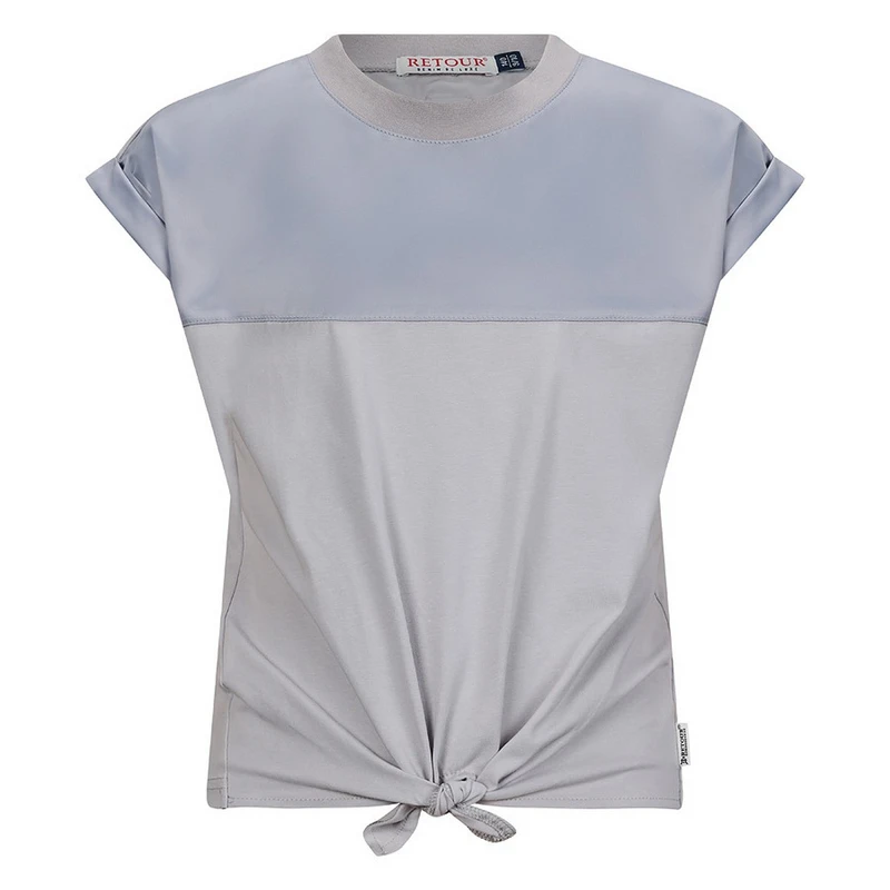 Meisjes T-shirt Zowie Retour ZILVER