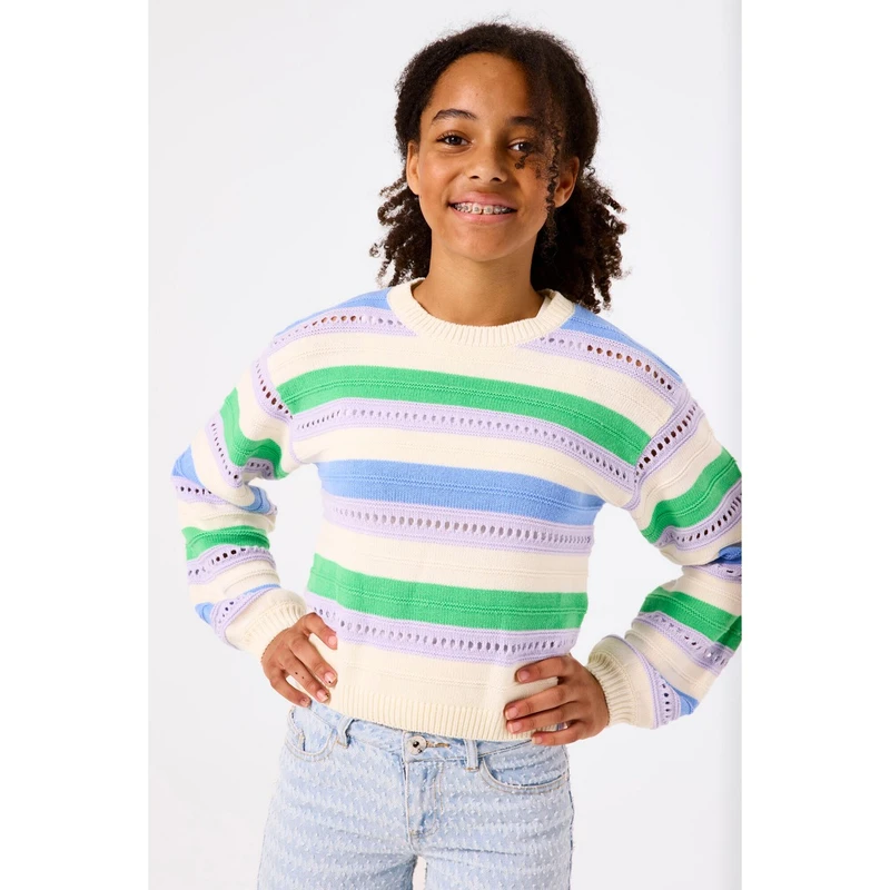 Meisjes Trui A52642 Garcia OFF-WHITE