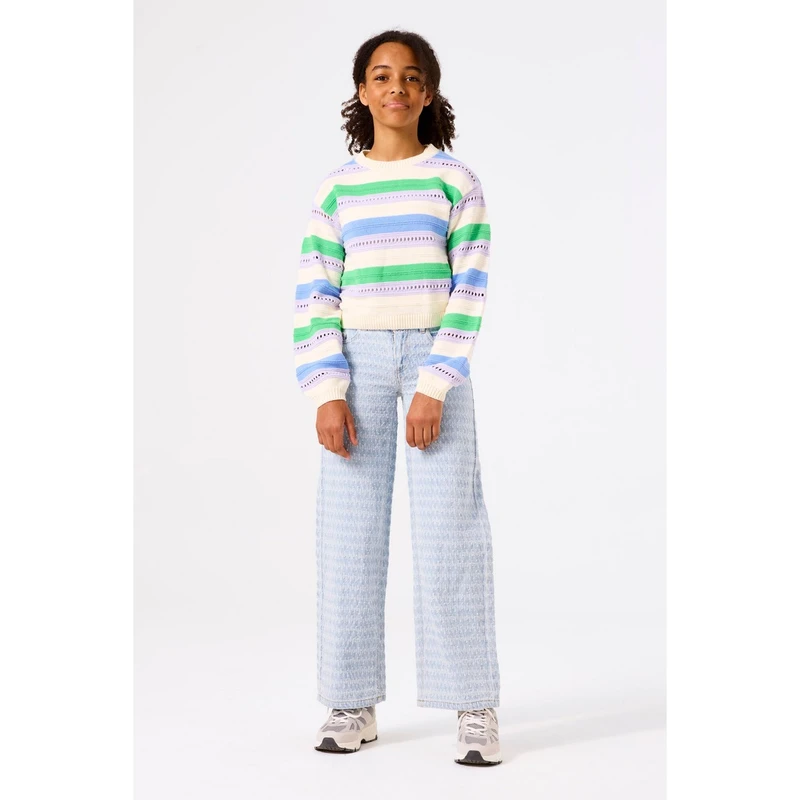 Meisjes Trui A52642 Garcia OFF-WHITE