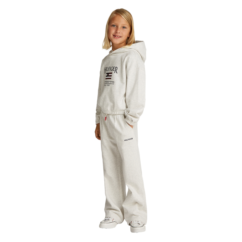 Meisjes Trui KG0KG08558PMT hoody Tommy Hilfiger Wit