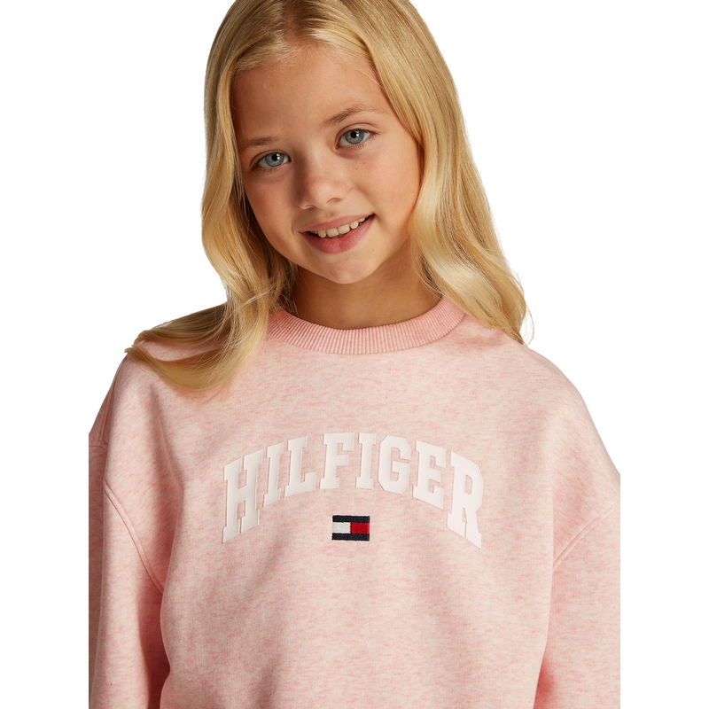 Meisjes Trui KG0KG08559XT0 Tommy Hilfiger Wit